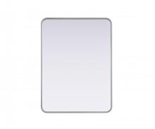 Elegant MR8A2736SIL - R Corner Mirror 27"x36"x2" Silver