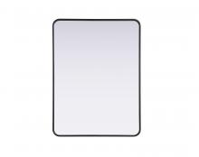 Elegant MR8A3040BLK - R Corner Mirror 30"x40"x2" Black