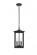 Elegant OD325H17BK - Outdoor Hanging L8.5" W8.5" H16.5" L3 Black
