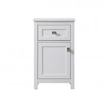 Elegant SC011830WH - Bath Storage Cabinet 1dr1dw 18Wx13Dx30H white