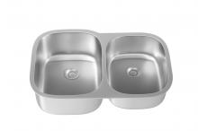 Elegant SK20232 - Stainless Steel undermount kitchen double sink L20.6'' x W32'' x  H9"