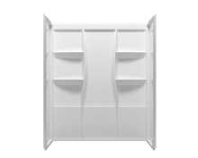 Elegant SW1016036GW - Shower Wall 60x36x72 Glossy White