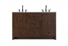 Elegant VF2854DEX - Vanity Cabinet 5Dw 2Dr 54"x19"x34" Expresso