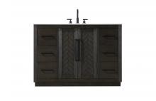 Elegant VF29048CO - Vanity Cabinet 2Dr 6Dw W48"xD21.5"xH34" Chocolate Oak