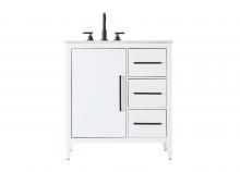 Elegant VF29332WH - Vanity Cabinet 1Dr 3Dw 32x21.5x35 White