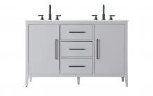 Elegant VF29354DGR - Vanity Cabinet 2Dr 3Dw 54x21.5x35 Grey