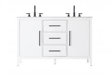 Elegant VF29354DWH - Vanity Cabinet 2Dr 3Dw 54x21.5x35 White