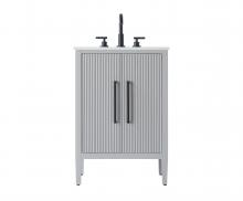Elegant VF29624GR - Vanity Cabinet 2Dr 24x21.5x35 Grey