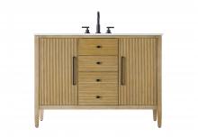 Elegant VF29648LO - Vanity Cabinet 2Dr 2Dw 48x21.5x35 Linen Oak