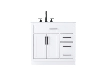 Elegant VF29736WH - Vanity Cabinet 2Dr3Dw 36"W x 22"D x 35''H White