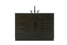 Elegant VF29748MMB - Vanity Cabinet 2Dr7Dw 48"W x  22"D x 35''H Mocha Brown