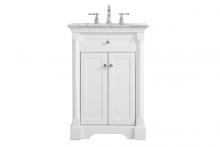 Elegant VF53024WH - 24 inch Single bathroom vanity in  White