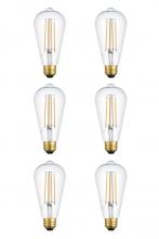 Elegant ST18LED103-6PK - LED 3000K filament 6 watts 600 lumens ST18 light bulb
