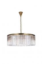 Elegant 1208G43SG/RC - Sydney 43.5 inch round crystal chandelier in satin gold