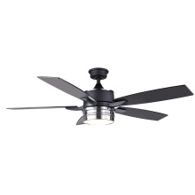 Canarm CF52SHE5BKC - SHELTON 52-Inch LED Ceiling Fan Dimmable with Remote Included