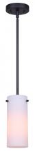 Canarm IPL1063A01BK - Lander 1 Light Pendant, Black Finish