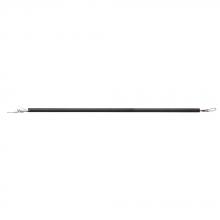 Canarm DR2410 - Downrod, 24inch Matte Black C/W Wiring Harness