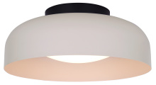 Canarm LFM340A14BKS - PETRA Modern Matte Black + Stone Color LED Flush Mount Dimmable 3CCT 1200Lumens