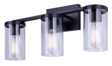 Canarm IVL1234A03BK - Britton 3-Light Vanity Fixture, 21 Inch, Matte Black Finish