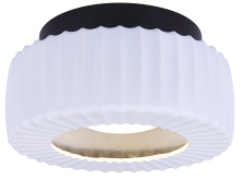 Canarm LFM338A11BKR - DARIO Modern LED Flush Mount Matte White and Black Finish Dimmable 3CCT