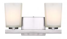 Canarm IVL472A02BN - Hartley 2 Light Vanity, Nickel Finish