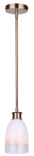 Canarm IPL2289B01GD - Rosie 1-Light Rod Pendant Gold Finish with White Glass Shade