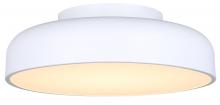 Canarm LFM281A14WH - ZARIA 14 inch 1-Light Minimalist Integrated LED Contemporary Flush Mount with White Metal Shade
