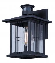 Canarm IOL718BK - Grant 1-Light Black Outdoor Wall Lantern, with Motion Sensor + Photocell Included