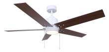 Canarm CF52ROM5WH-ES - Canarm Romy 52" LED Ceiling Fan Matte White Finish 5 Blade Energy Star Rated