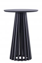Canarm SC-103 - LENAN Black Pedestal Side Table for Living Rooms and Bedrooms
