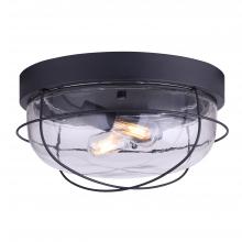 Canarm IOL410 - Outdoor, IOL4 BK, 1 Bulb Downlight, Clear Bevelled Glass Panels, 100W Type A , 6 .25 IN W x 12 IN H 