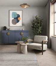 Canarm IFM1182A17AB - Maverick Antique Brass Flush Mount