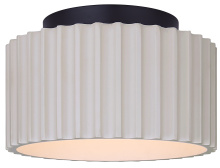 Canarm LFM339A11SRB - TAVI Modern LED Flush Mount Matte Black + Stone Color Shade Dimmable 3CCT