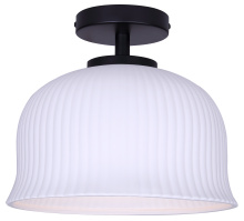 Canarm ISF2262B01BK - SANA 1 Lt Semi-Flushmount Matte Black Finish with Ceramic Shade