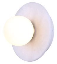 Canarm LWF336A01WHG - FENN 1 Light Modern LED Wall Light Gold and Marble Finish 3000K Dimmable
