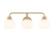 Savoy House Meridian M80081NB - 3-Light Bathroom Vanity Light in Natural Brass
