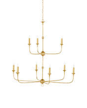 Currey 9000-1254 - Nottaway Two-Tier Gold Chandelier