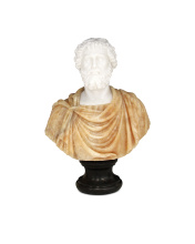 Currey 1200-0664 - Thanos Marble Bust Sculpture