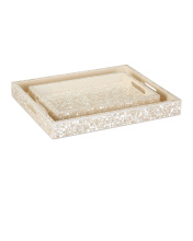 Currey 1200-1020 - Gerri Dot Mother of Pearl Tray Set of 2