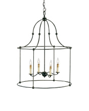 Currey 9160 - Fitzjames Large Black Lantern