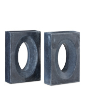Currey 1200-0775 - Demi Black Bookends Set of 2
