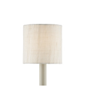 Currey 0900-0026 - Ivory Fine Grasscloth Drum Chandelier Shade