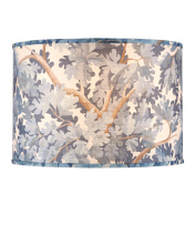 Currey 0900-6011 - Woodland Blue Large Drum Lamp Shade