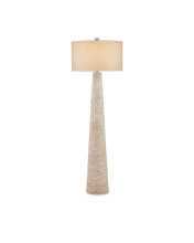 Currey 8000-0166 - Birdsong Whitewash Floor Lamp