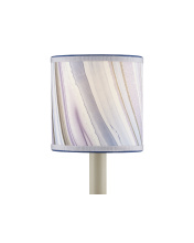 Currey 0900-0018 - Marble Lavender Paper Drum Chandelier Shade
