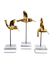 Currey 1200-0903 - Gold Hummingbirds Set of 3