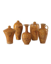 Currey 1200-0875 - Romulus Yellow Vase Set of 5